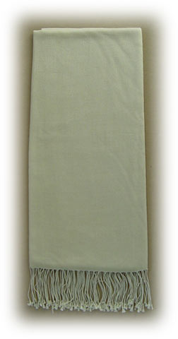 36x80 Ivory White Pashmina